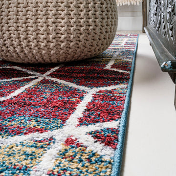 Tumbling Blocks Modern Geometric Area Rug 2